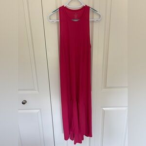 Sweaty Betty Explorer Ace Sleeveless Midi Dress pink. Racerback size XS